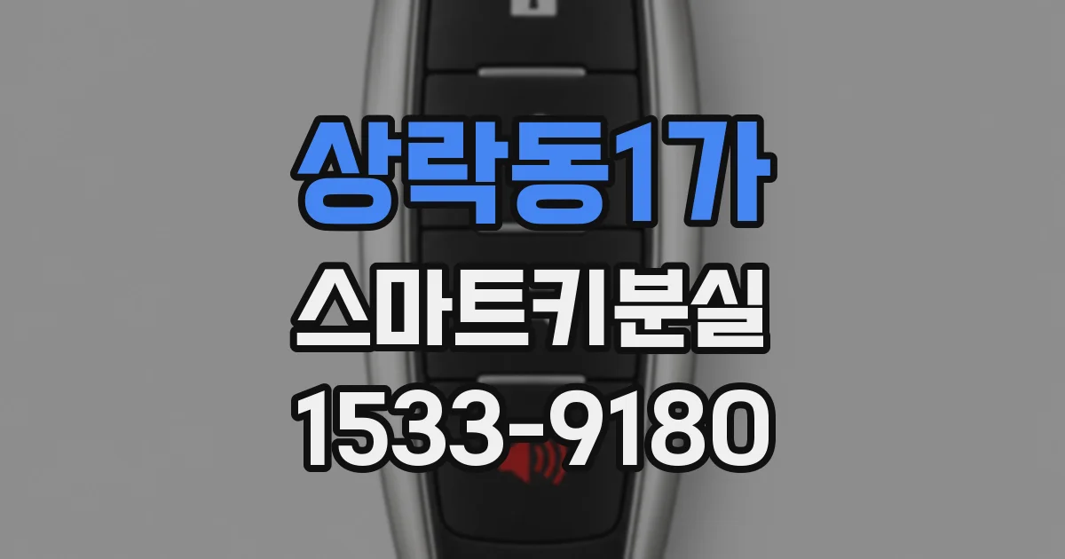 상락동1가 스마트키분실