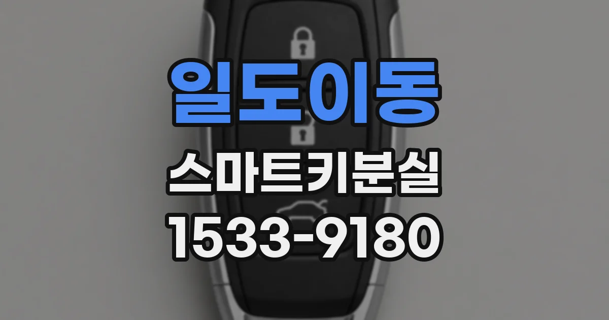 일도이동 스마트키분실