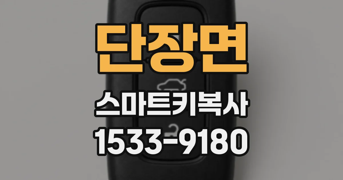 단장면 스마트키복사