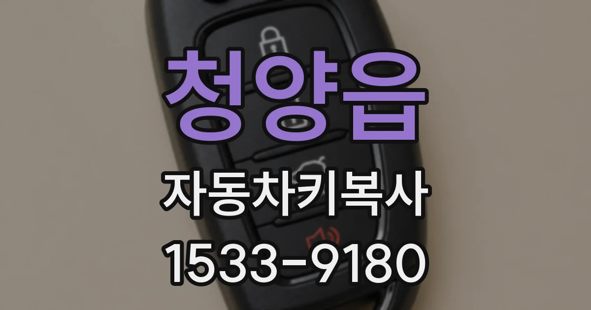 청양읍 자동차키복사