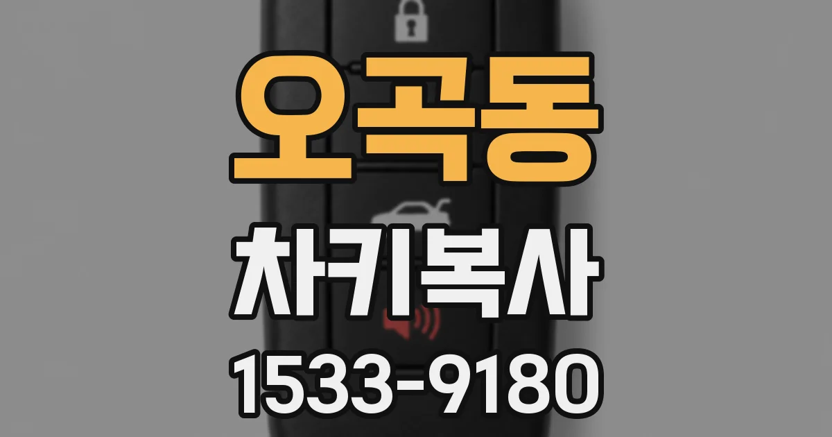 오곡동 차키복사