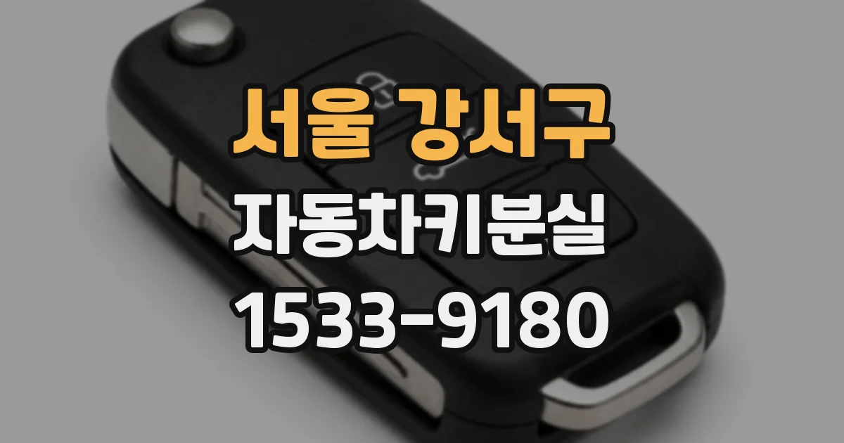 서울 강서구 자동차키분실
