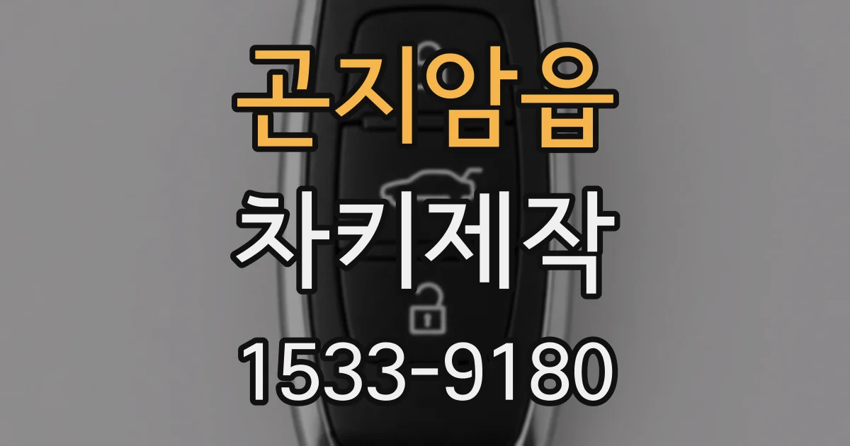 곤지암읍 차키제작
