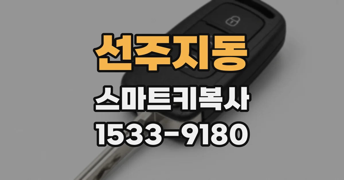선주지동 스마트키복사