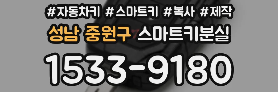 성남 중원구 스마트키분실