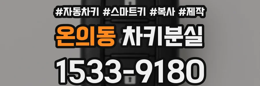 온의동 차키분실