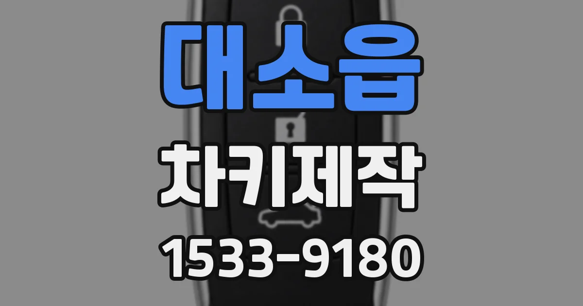 대소읍 차키제작