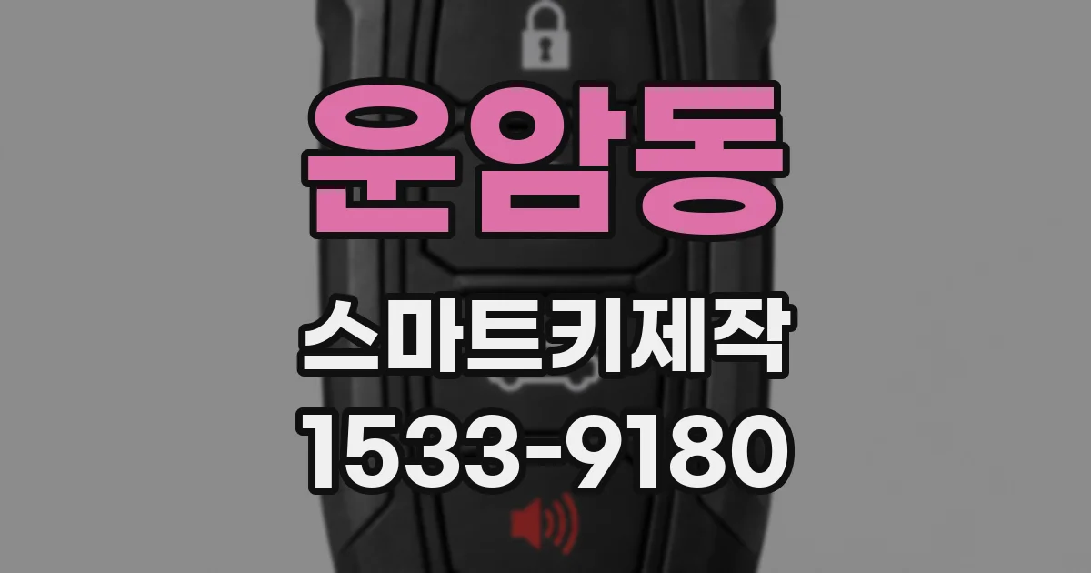 운암동 스마트키제작