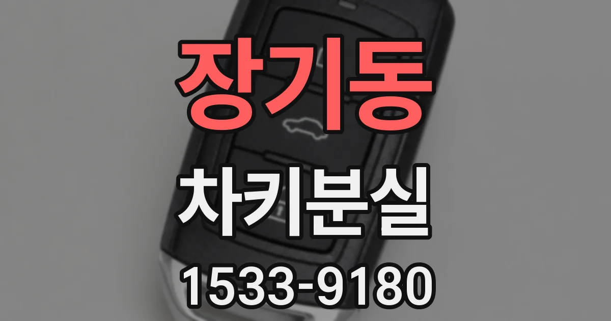 장기동 차키분실