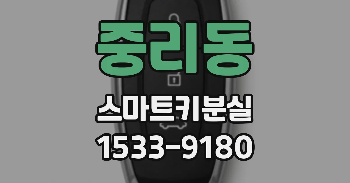 중리동 스마트키분실