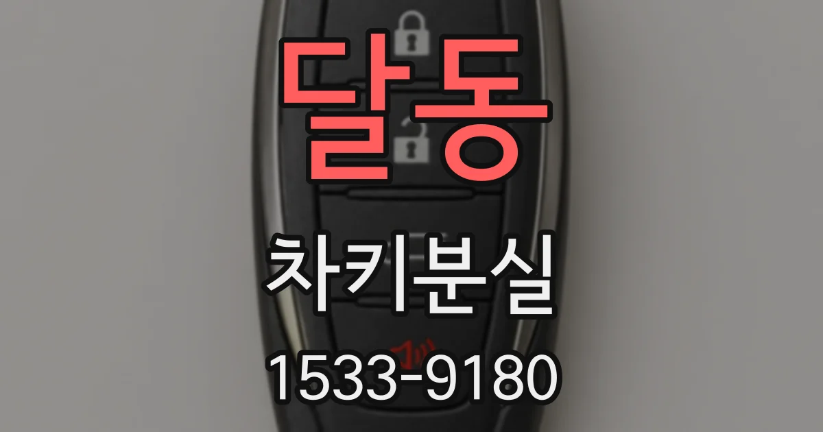 달동 차키분실