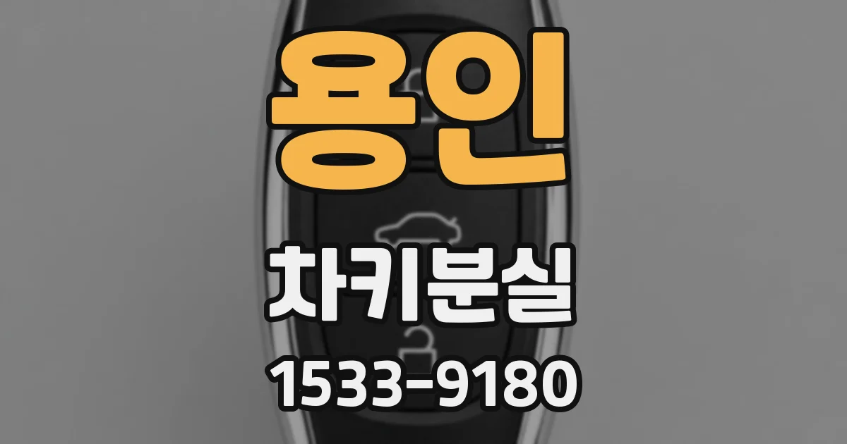 용인 차키분실