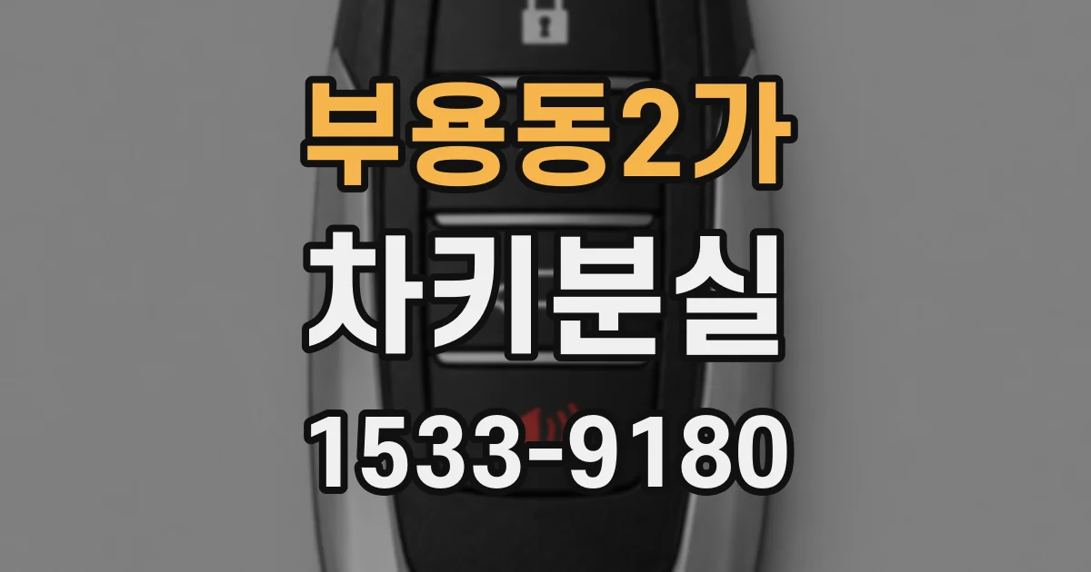 부용동2가 차키분실