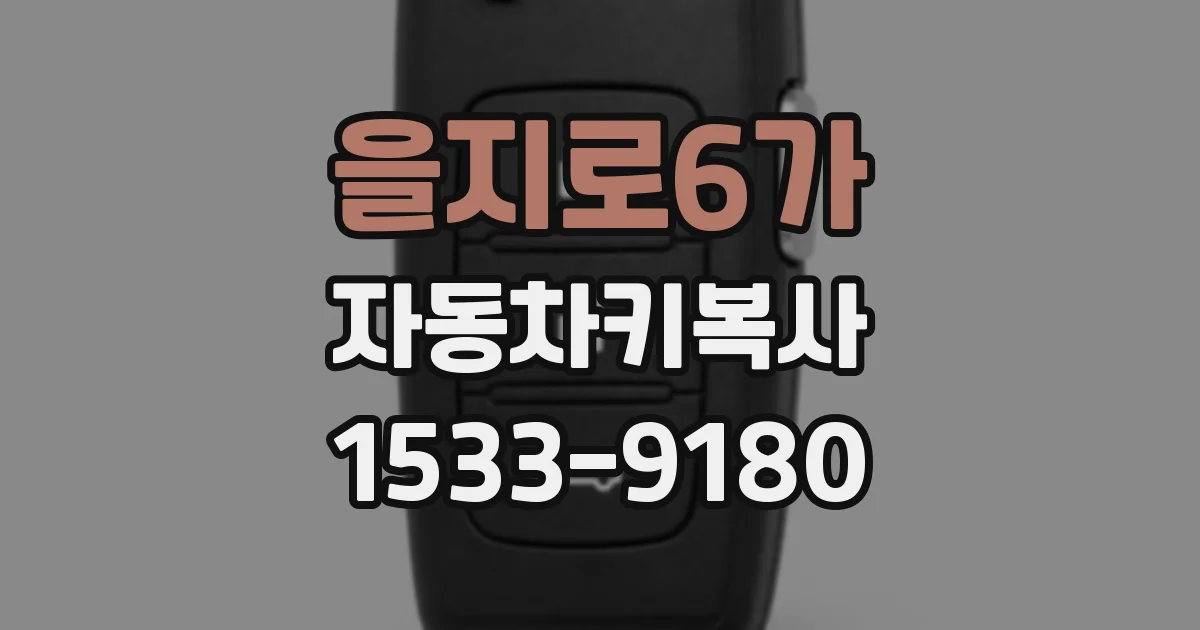 을지로6가 자동차키복사