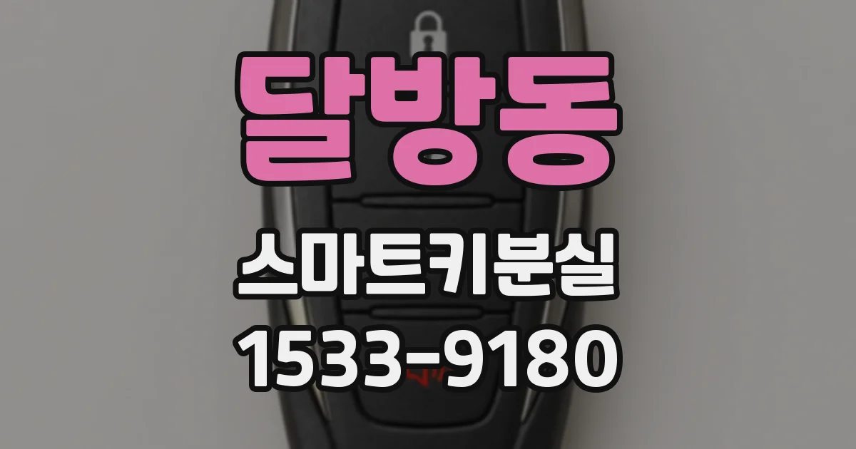 달방동 스마트키분실