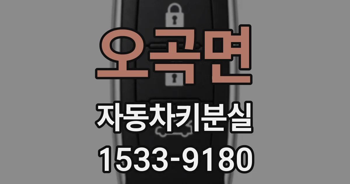 오곡면 자동차키분실