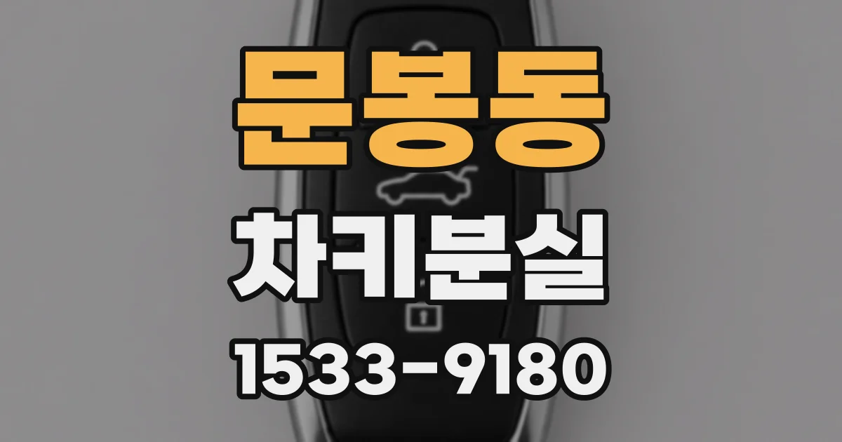문봉동 차키분실