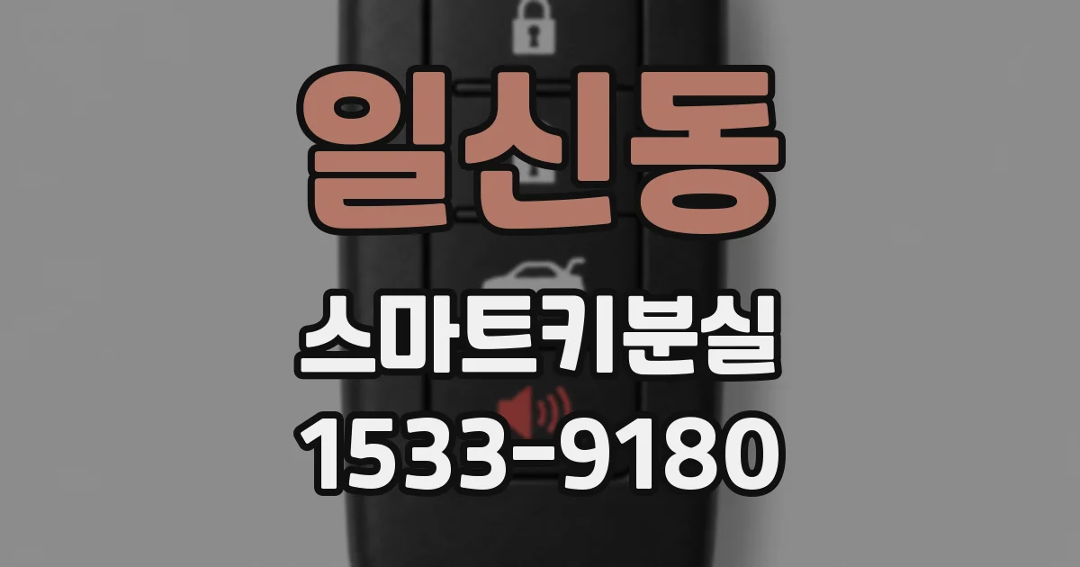 일신동 스마트키분실