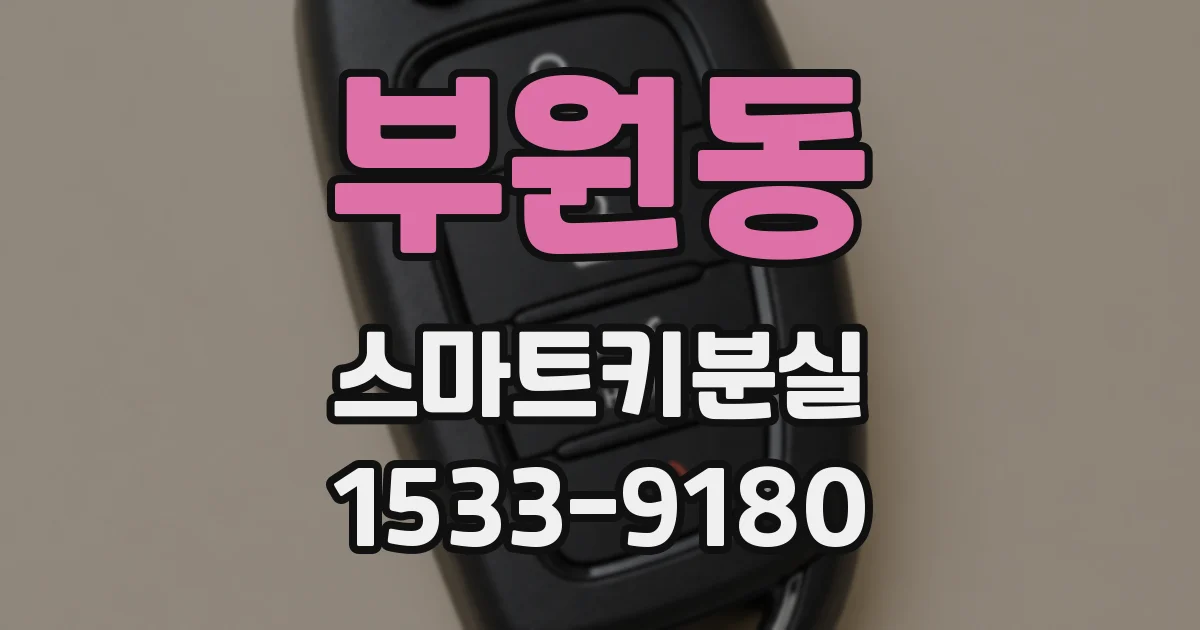 부원동 스마트키분실