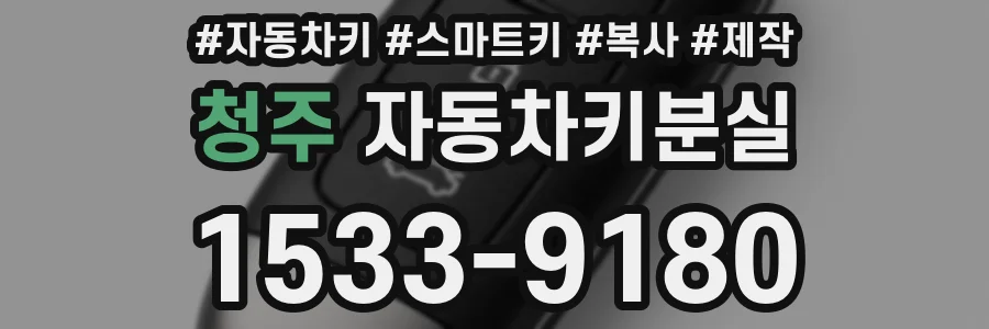 청주 자동차키분실