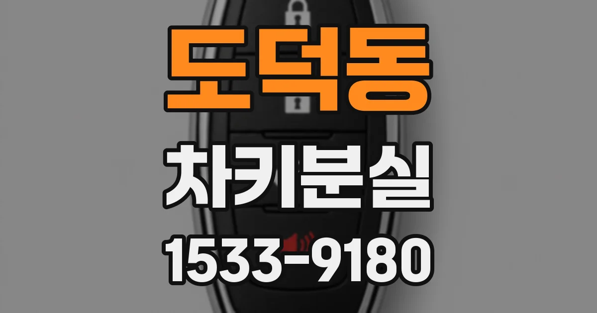 도덕동 차키분실