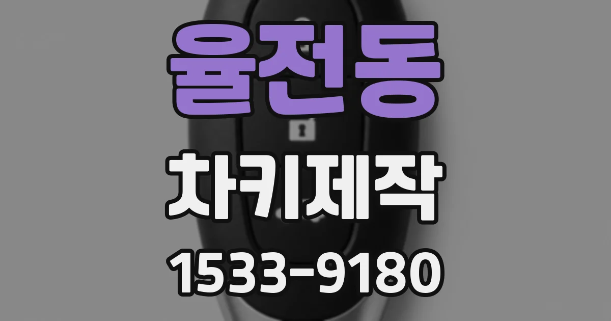 율전동 차키제작