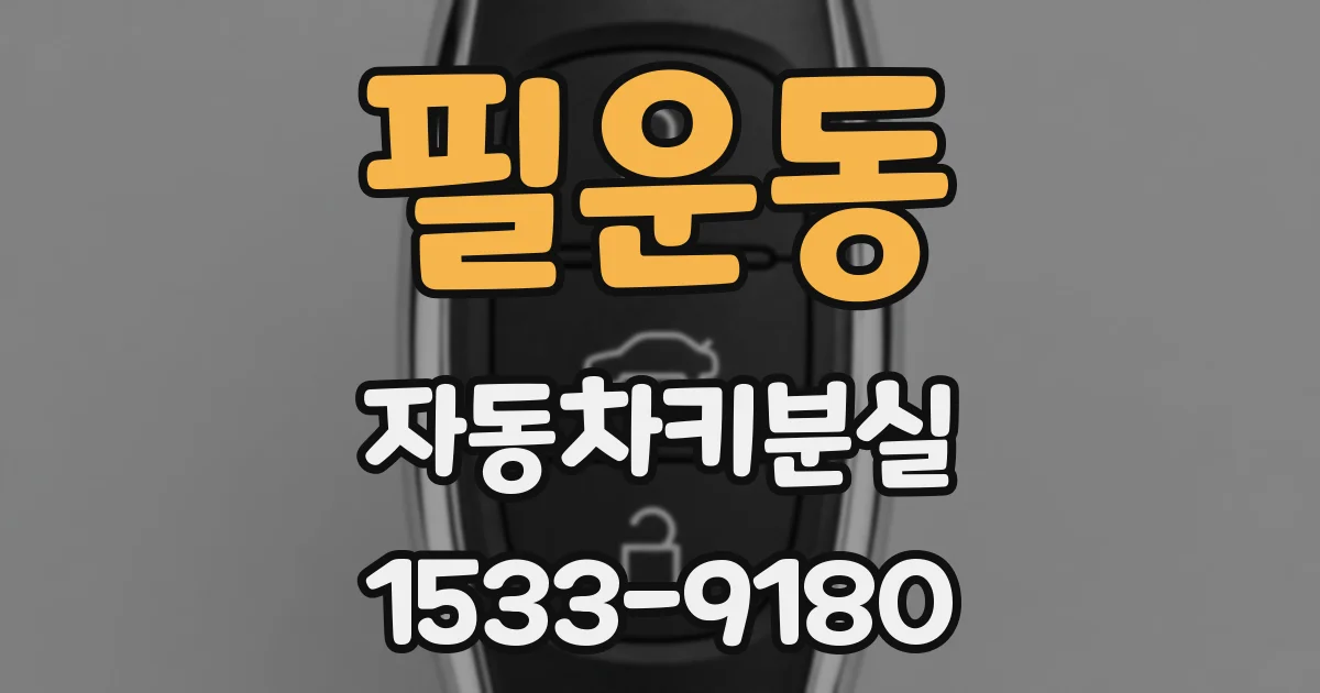 필운동 자동차키분실