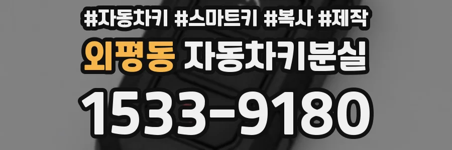 외평동 자동차키분실