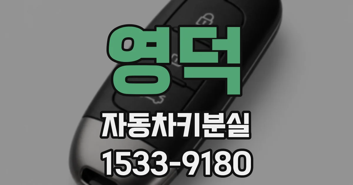 영덕 자동차키분실