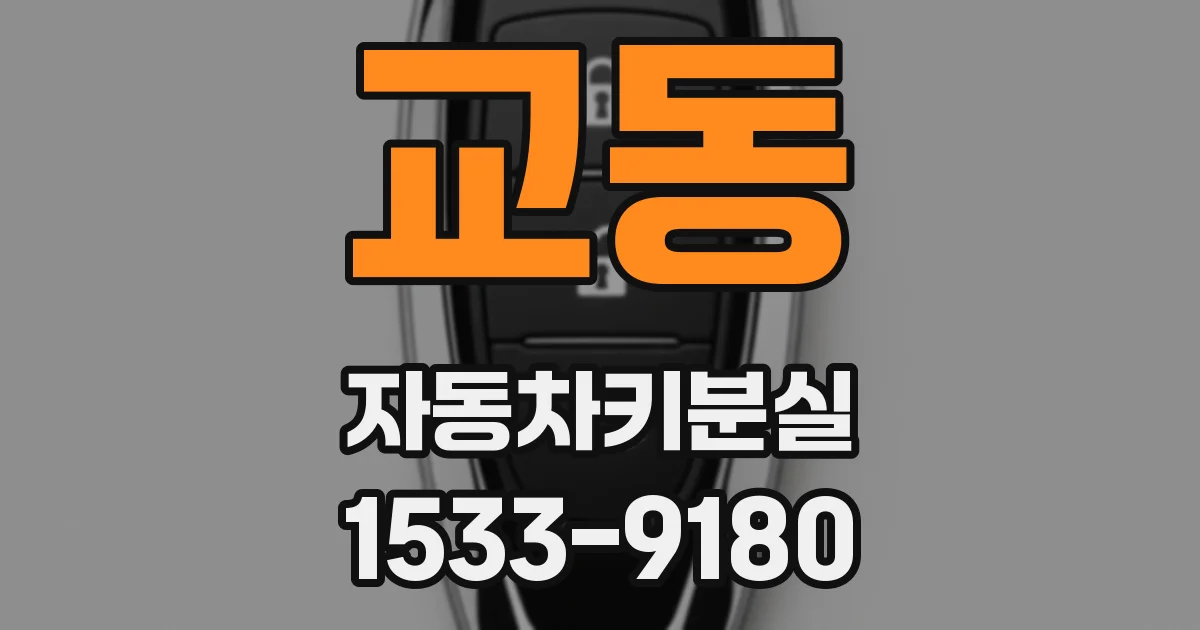 교동 자동차키분실