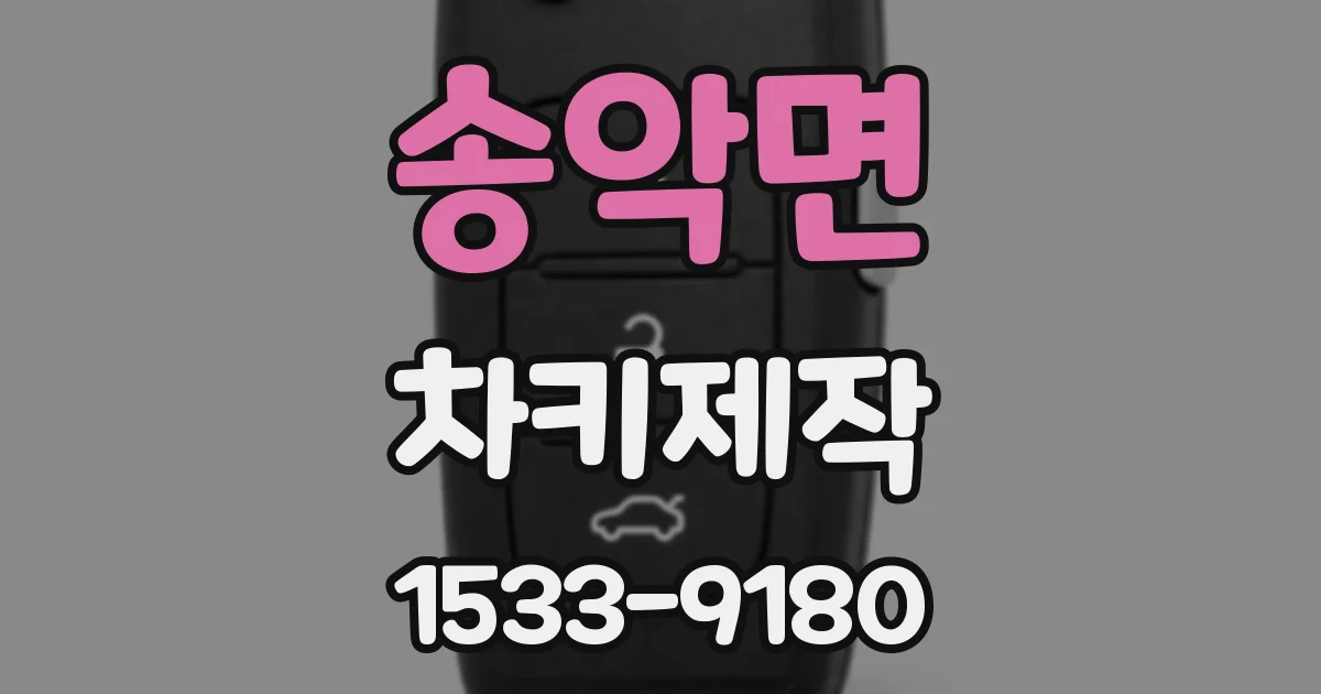 송악면 차키제작