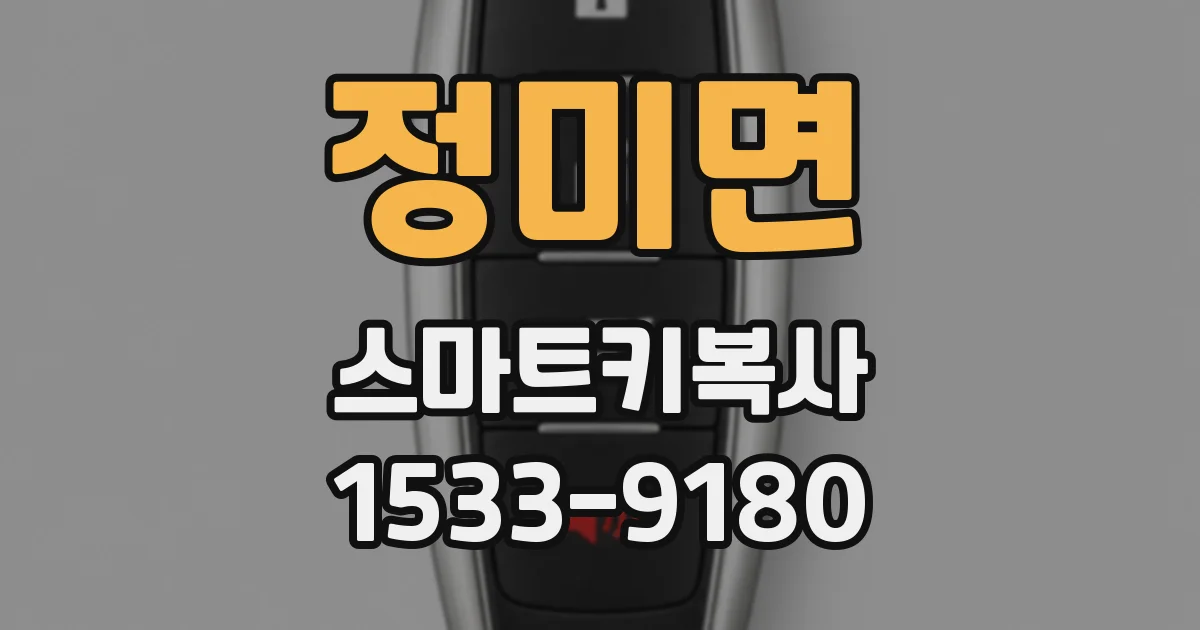정미면 스마트키복사