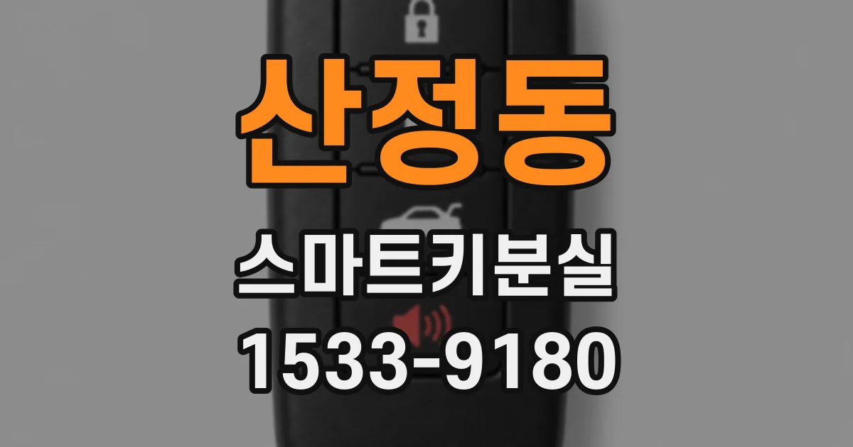 산정동 스마트키분실