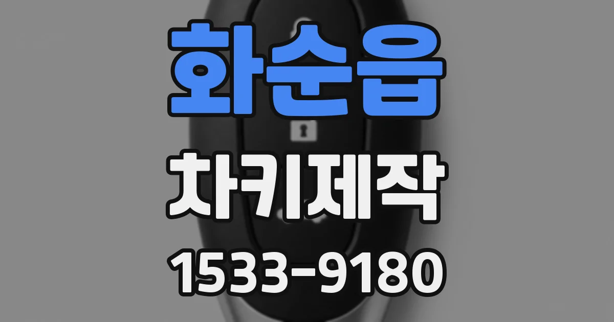 화순읍 차키제작