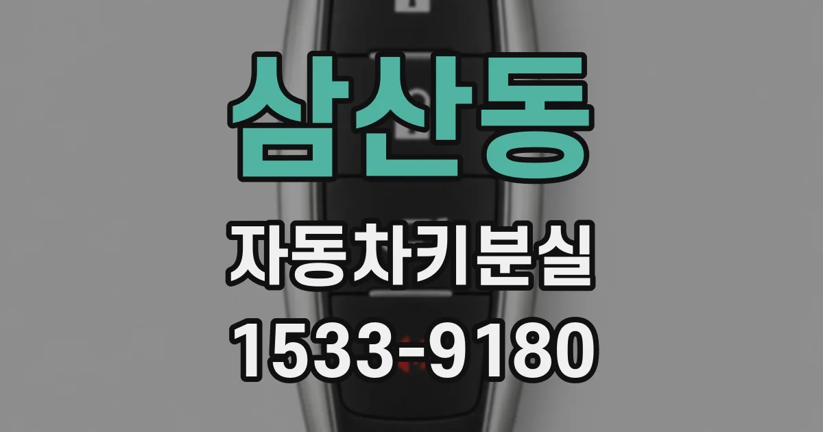 삼산동 자동차키분실