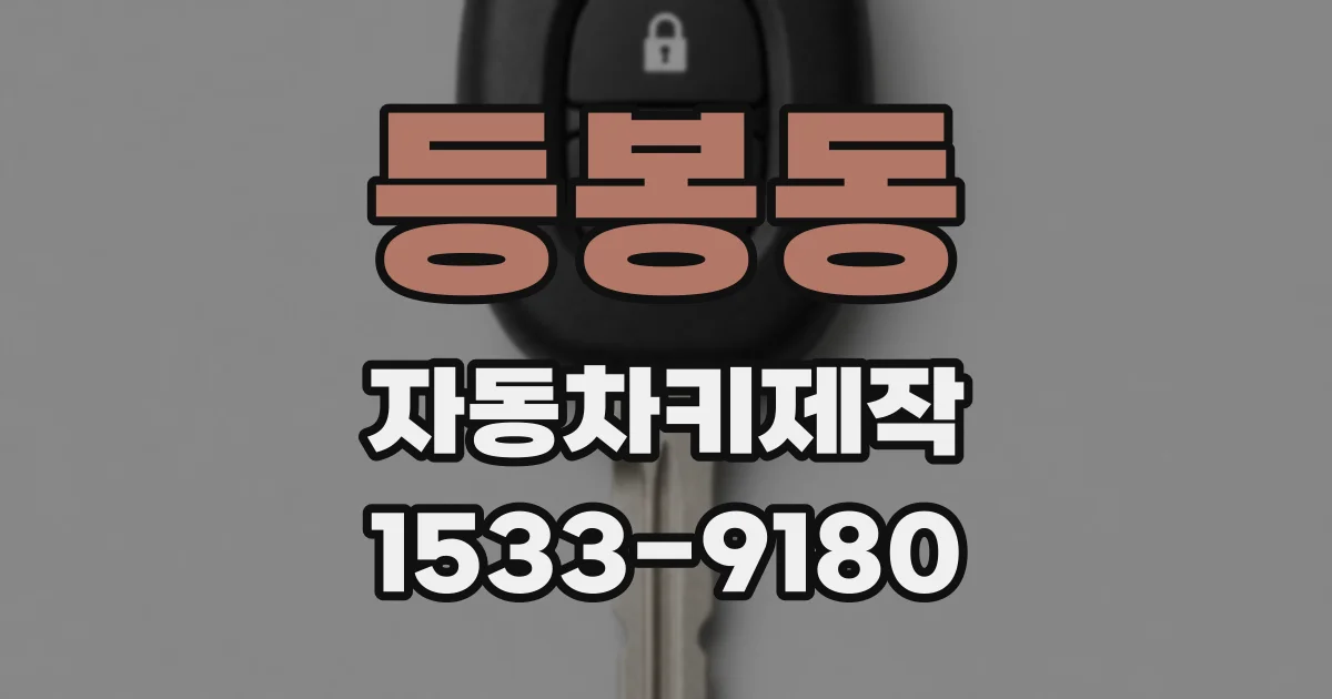 등봉동 자동차키제작