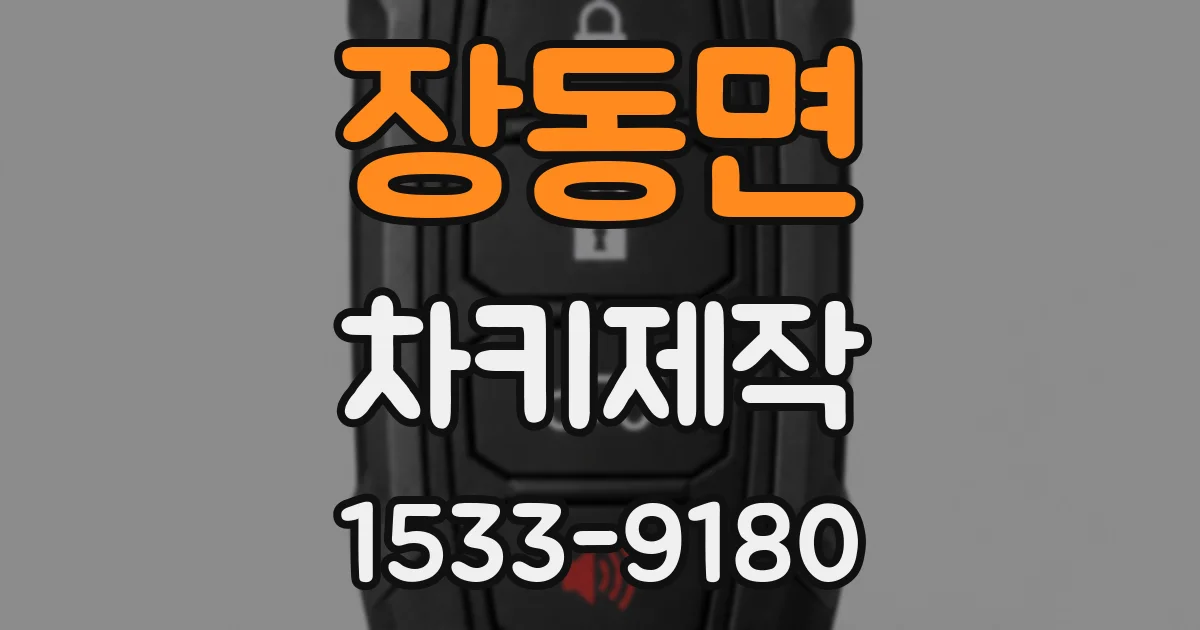 장동면 차키제작