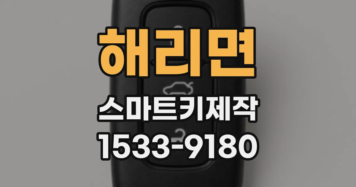 해리면 스마트키제작
