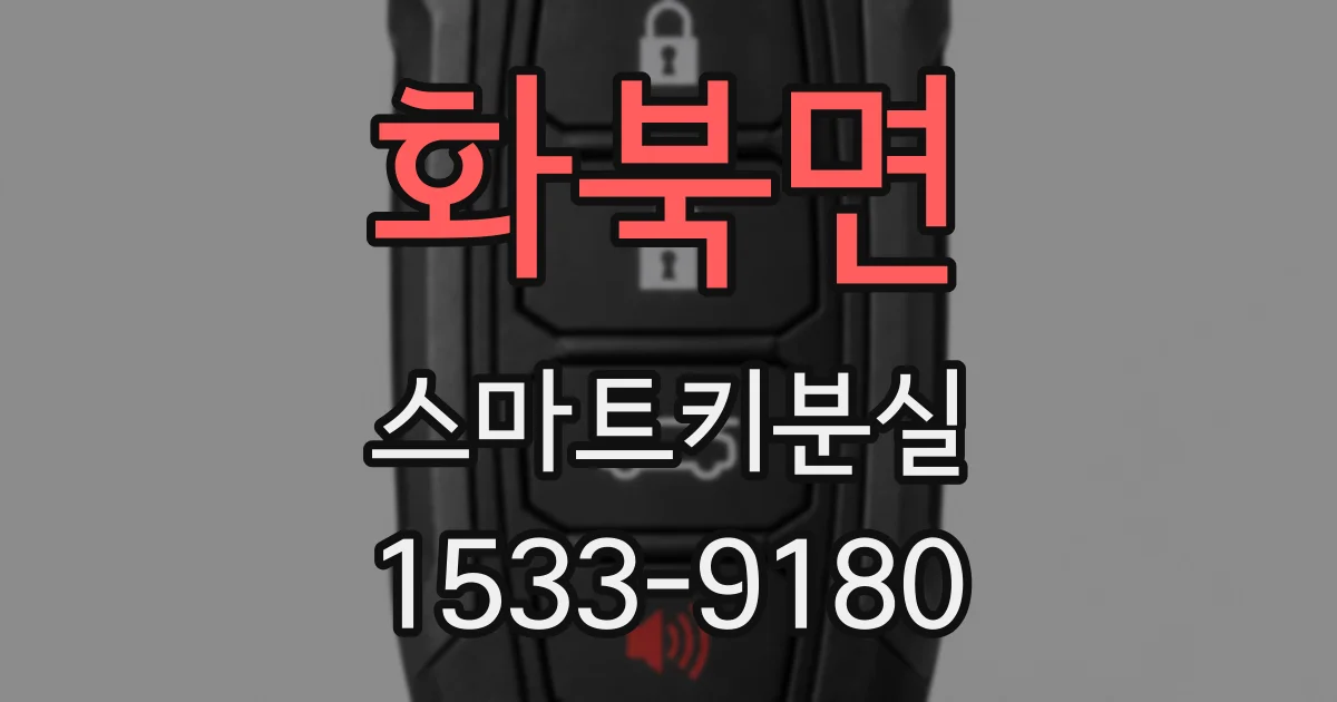 화북면 스마트키분실