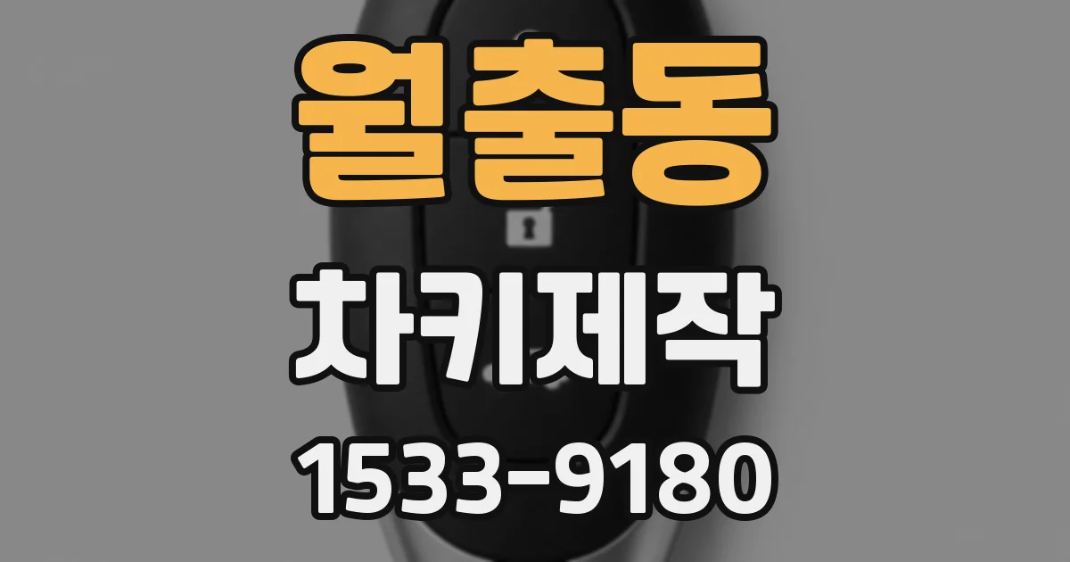 월출동 차키제작