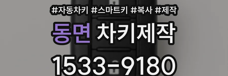 동면 차키제작