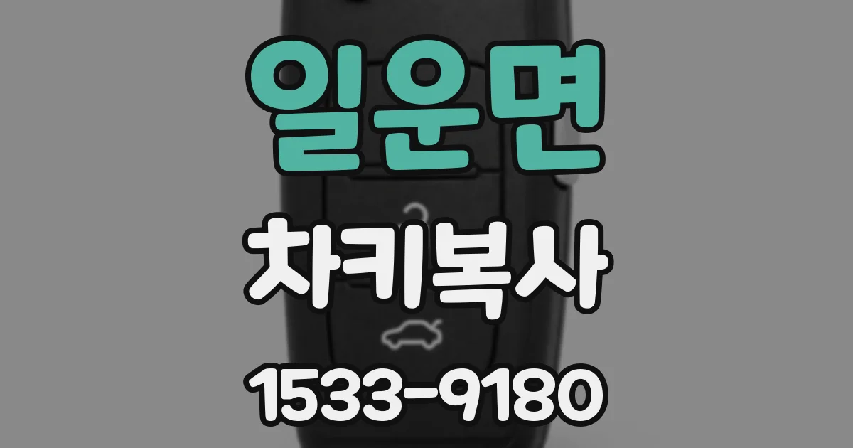 일운면 차키복사