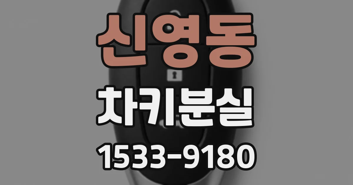 신영동 차키분실