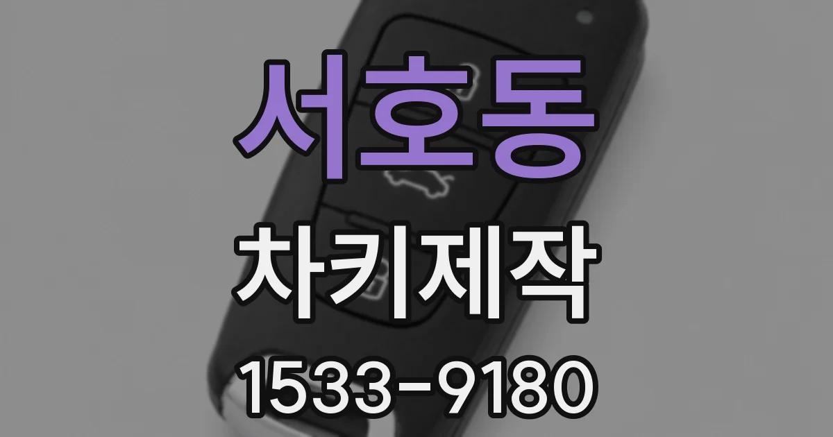 서호동 차키제작