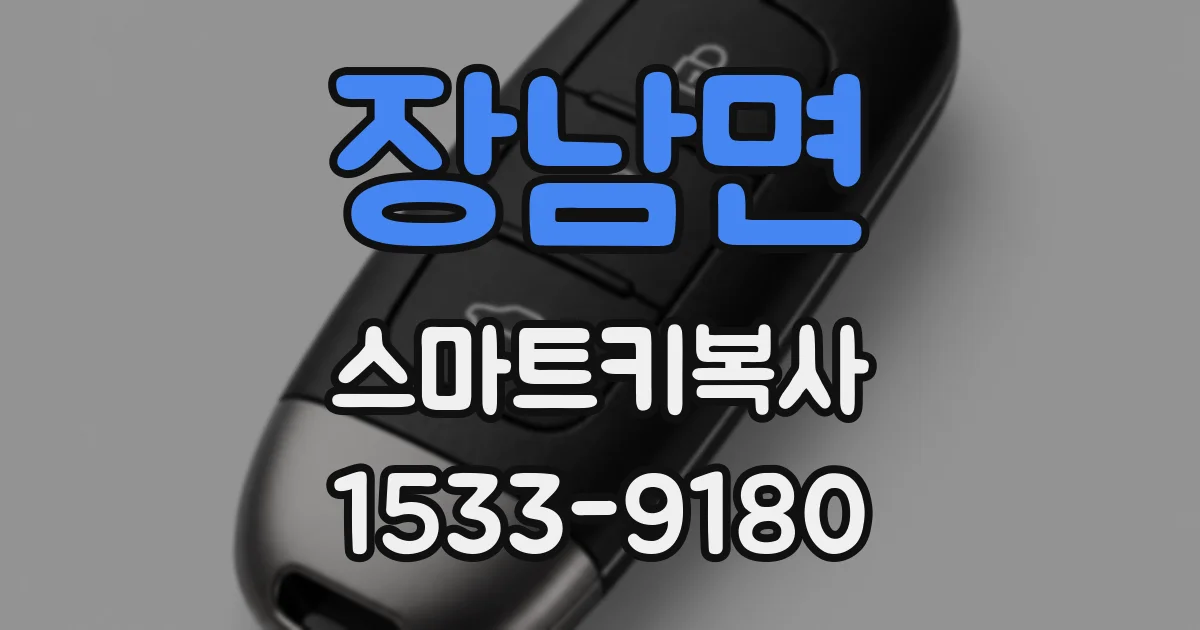 장남면 스마트키복사