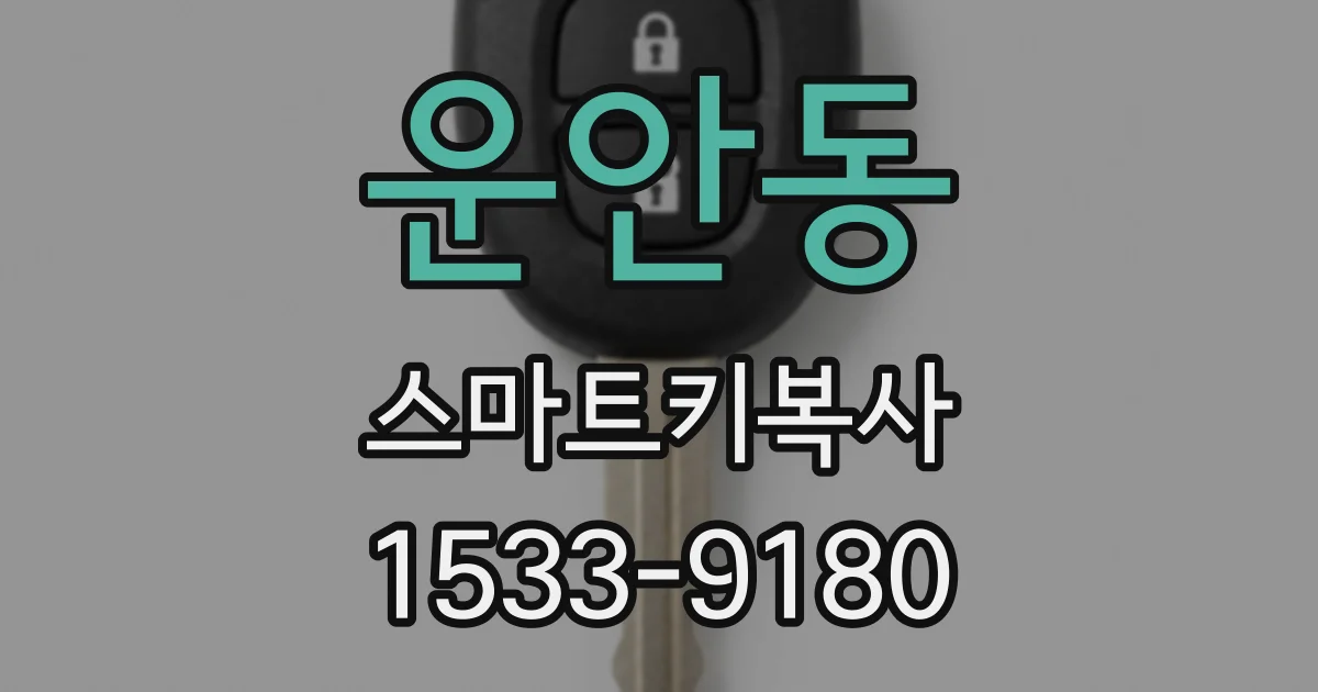 운안동 스마트키복사