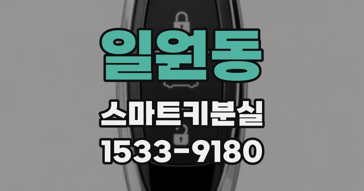 일원동 스마트키분실