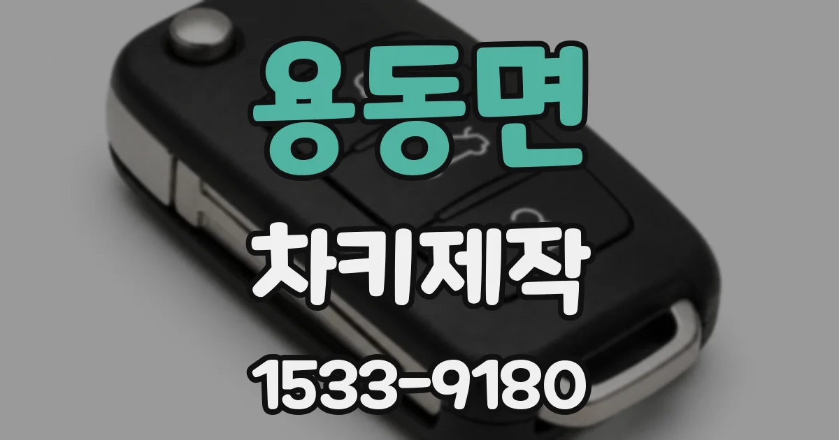 용동면 차키제작