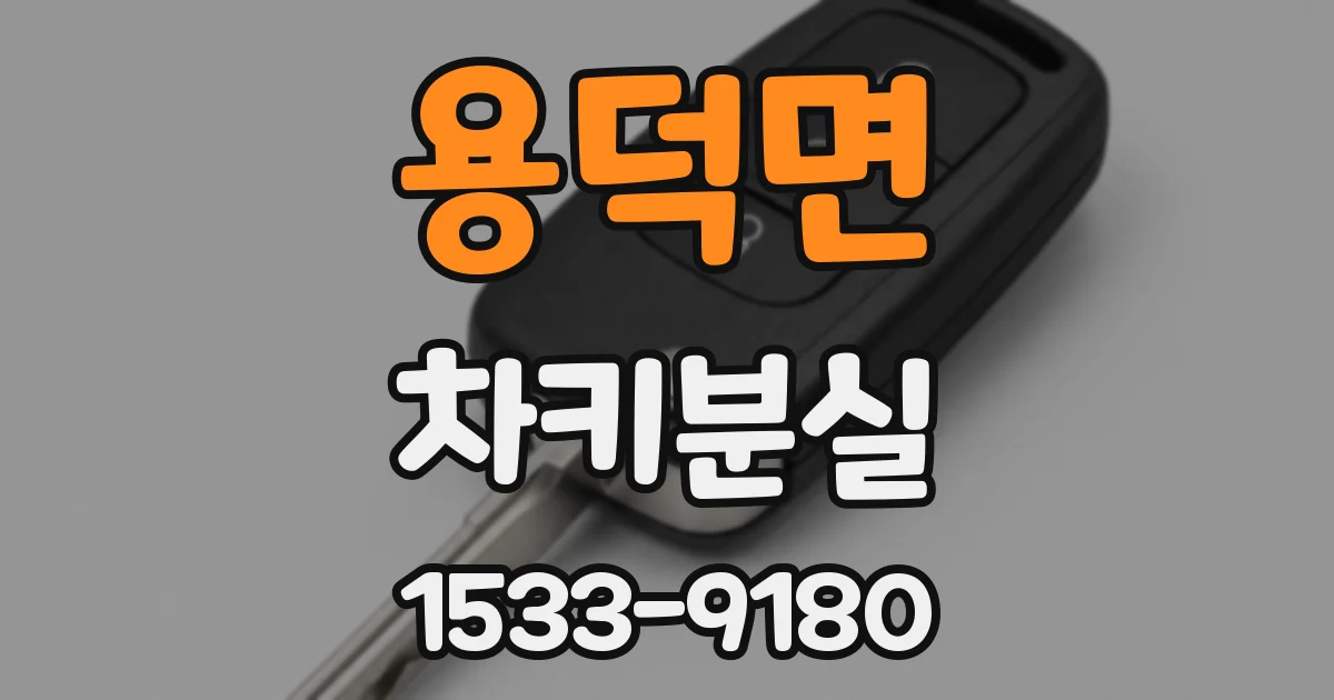 용덕면 차키분실
