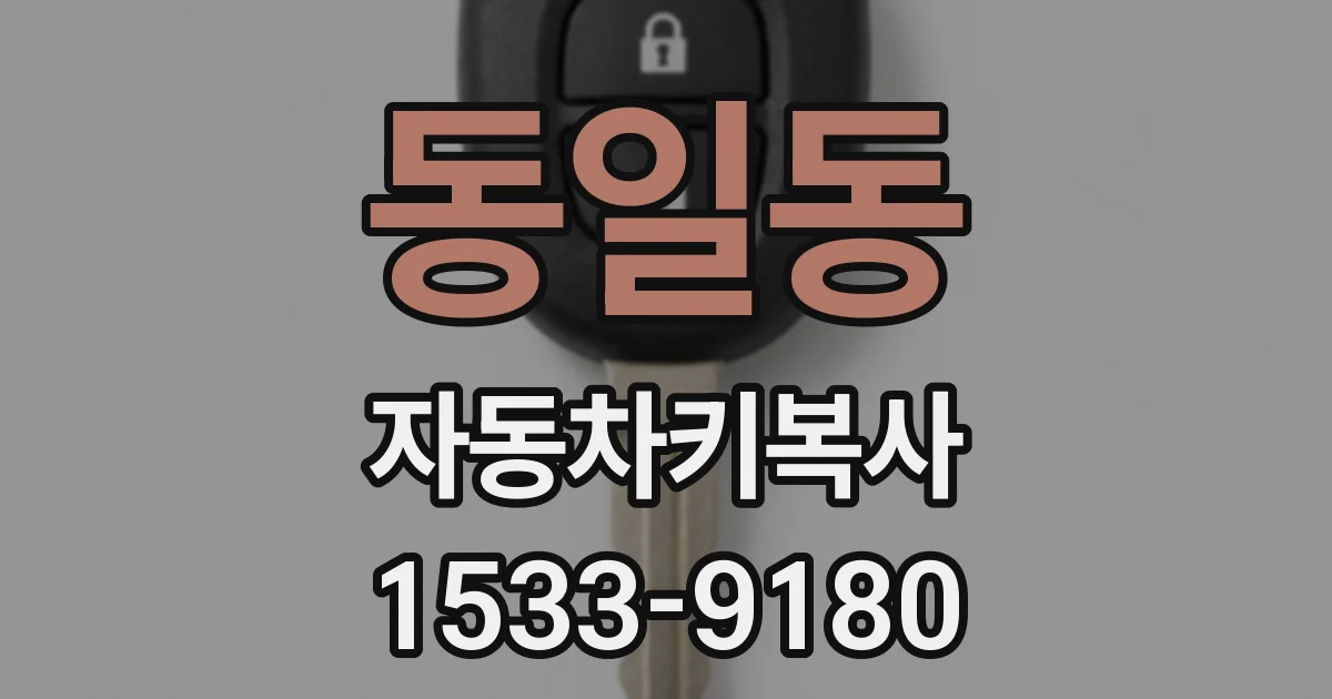 동일동 자동차키복사